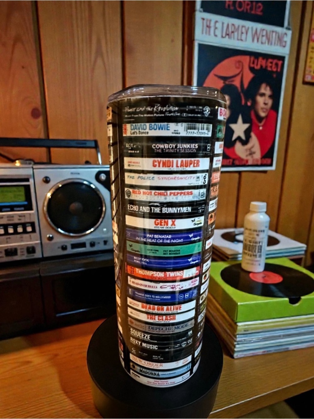 Retro Cassette Tape Stainless Steel Tumbler | Vintage Music Aesthetic Cup